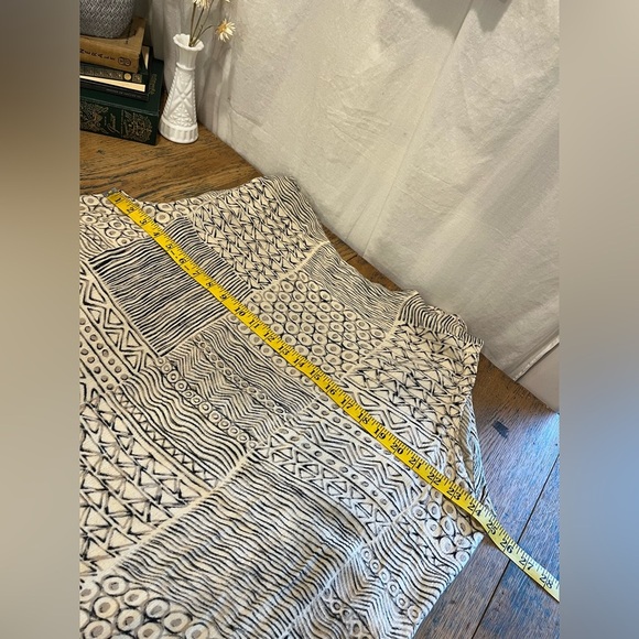 ANIMALE BY TRICOBEL – Vintage- Beige & Black Ethnic Top – Size M - Picture 8 of 9